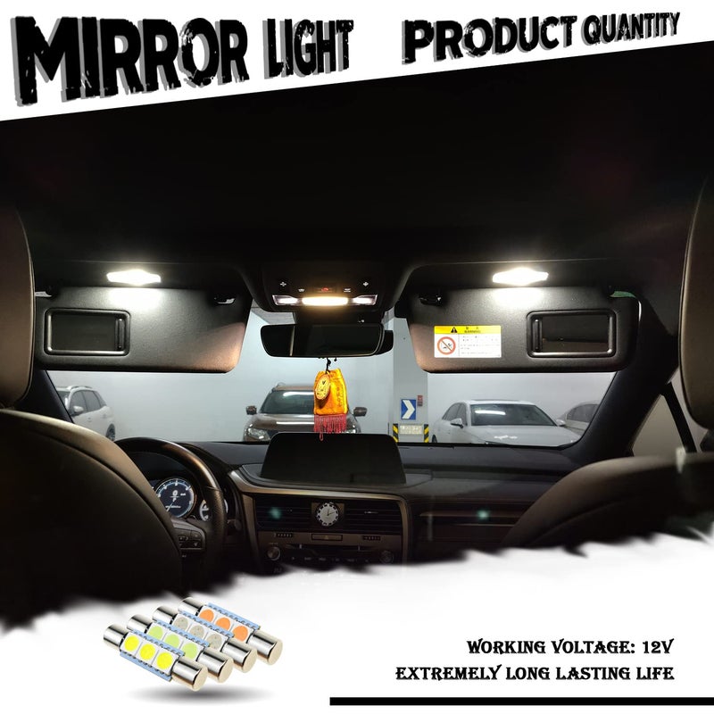 iBrightstar 6614F LED Bulbs, 29mm 6612F Super Bright Car Visor Vanity Mirror Led Bulbs for Vanity Mirror Lights and Sun Visor Lights, White - Image 3